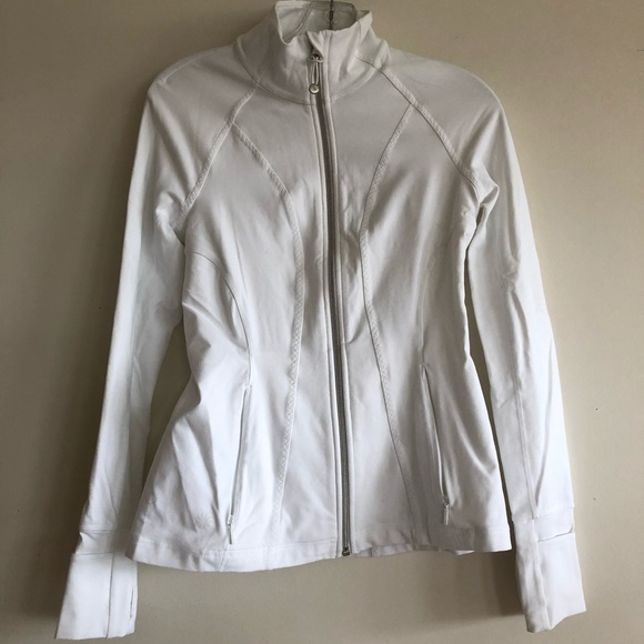 white athletic jacket